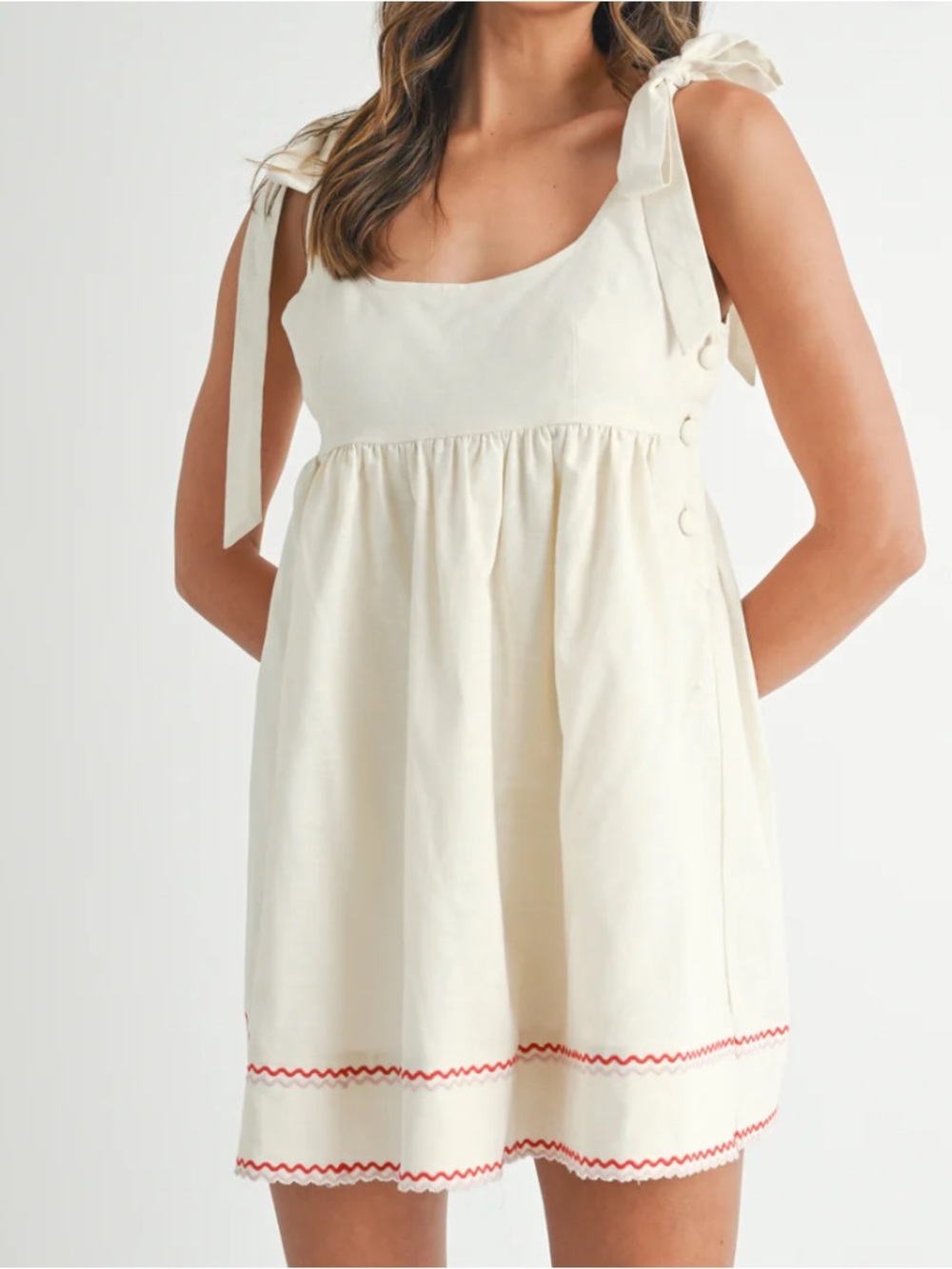 NWT Tie Shoulder Dress - Picture 3 of 7